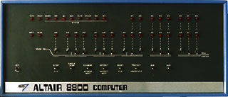 Computer History Online: Altair 8800 Frontansicht