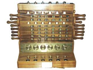 Schickard Calculator, 1623, Deutsches Museum München, Rekonstruktion. Foto: Clemens Weller